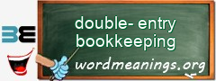 WordMeaning blackboard for double-entry bookkeeping